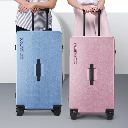Large Capacity Travel Suitcase Rolling Carry On Luggage With Wheels Dry Wet Separation Bag Tsa Lock 20/24/26/30/32/34 Inch Case
