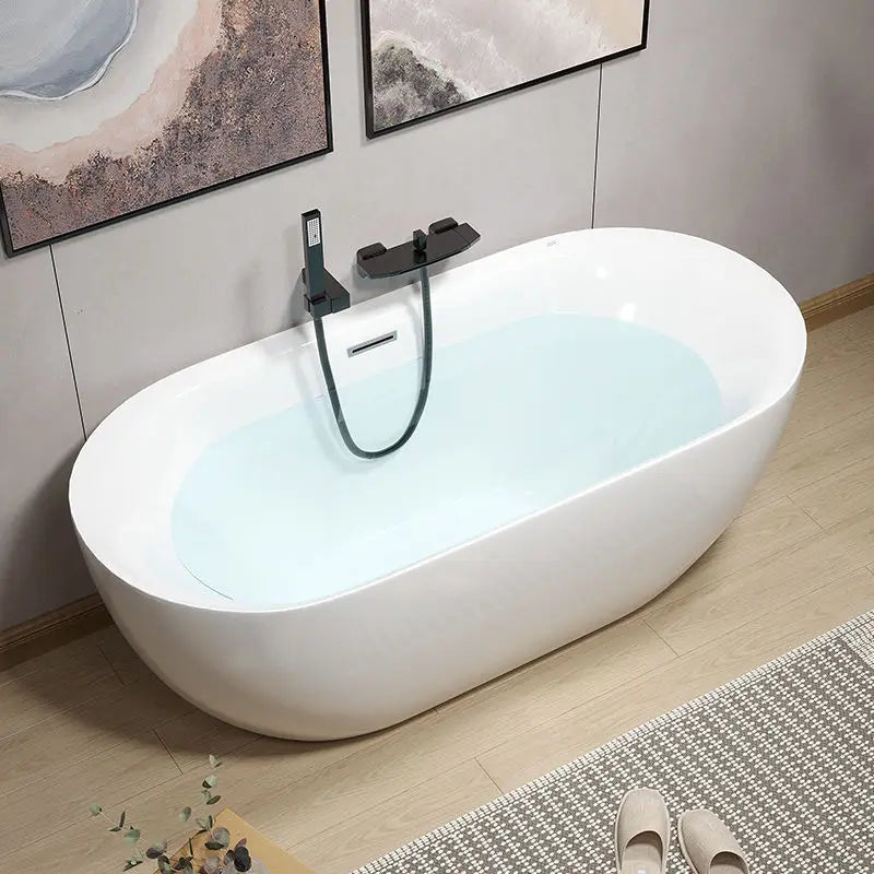 Bathroom Household small apartment single acrylic adult seamless integrated hotel high-end freestanding bathtub bathtub
