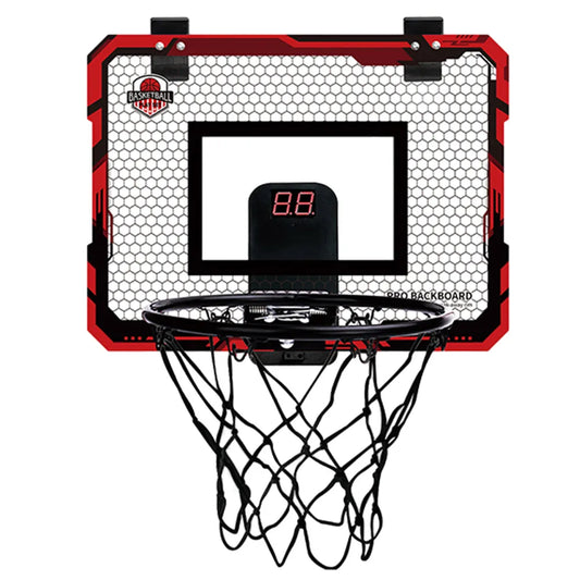 Indoor Basketball Hoop Basketball Hoop Set with 1 Ball Room Basketball Hoop with Electronic Scoreboard Gifts for Kids Boys Teens