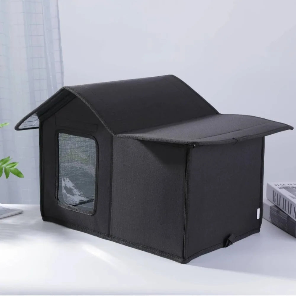 Outdoor Cat House Waterproof Pet House Not Easy To Collapse Windproof Pet Nest Foldable Storage Dog House Simple Stray Cat House