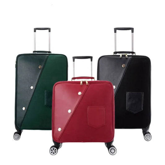 Women's Wedding Luggage Suitcase -Carry-On Trolley with Wheels, Lightweight Travel Bag for Air Travel, Business Trips