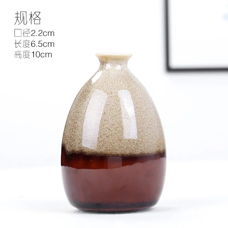 Modern Flower Vases For Homes Ceramic Vase Decoration Flower Glaze Flower Home Accessories Ceramic Craft Ornaments Green Plant