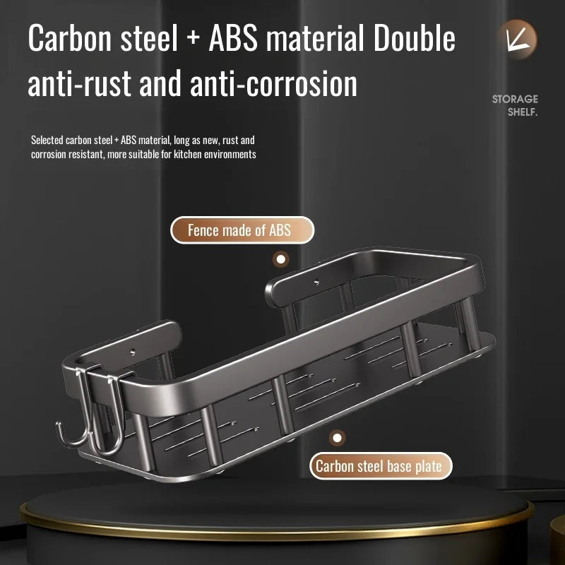 Kitchen sink rack multifunctional rag rack punch-free dishwashing sink drain rack