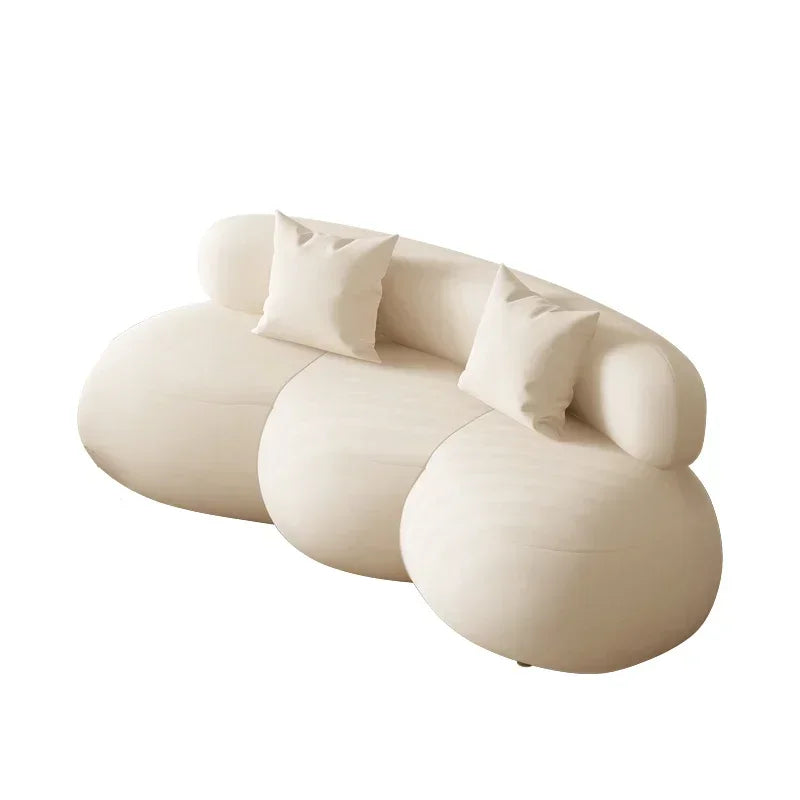 Elegant Modern Sofa Bedrooms Luxury Designer White Soft Minimalist Sofa Living Room Muebles Para El Hogar Home Decoration