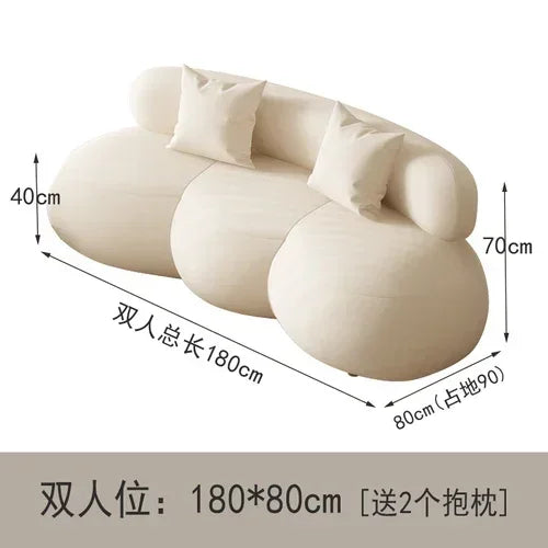 Elegant Modern Sofa Bedrooms Luxury Designer White Soft Minimalist Sofa Living Room Muebles Para El Hogar Home Decoration