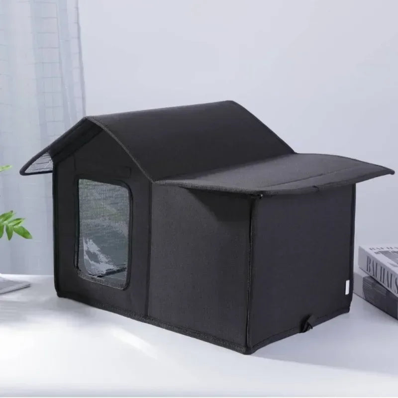 Outdoor Cat House Waterproof Pet House Not Easy To Collapse Windproof Pet Nest Foldable Storage Dog House Simple Stray Cat House