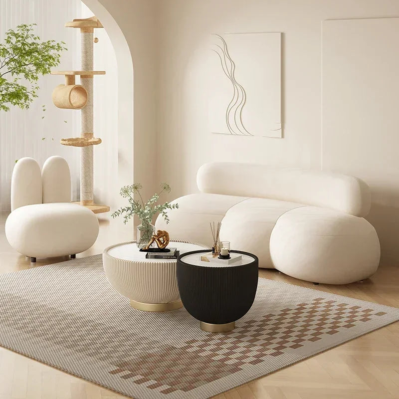 Elegant Modern Sofa Bedrooms Luxury Designer White Soft Minimalist Sofa Living Room Muebles Para El Hogar Home Decoration